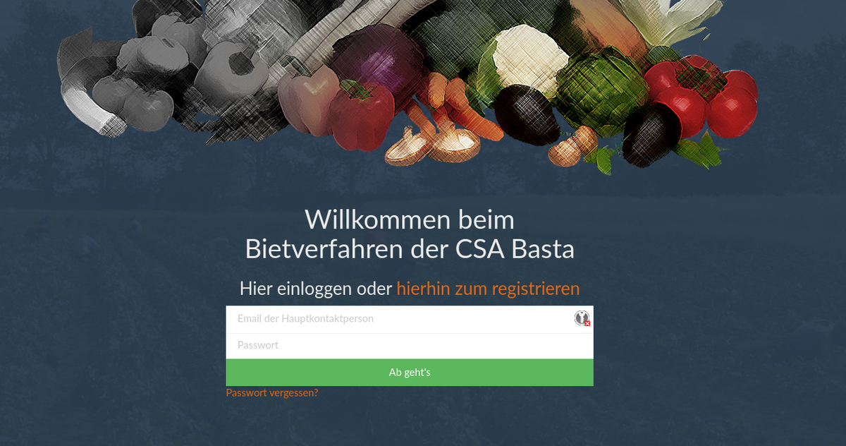 Screenshot of the website