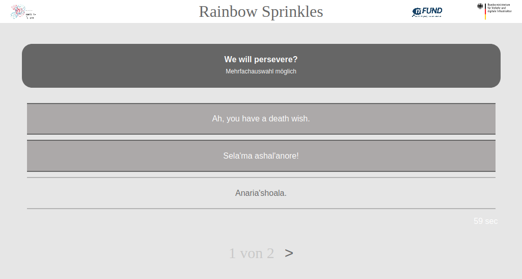 screenshot of the project